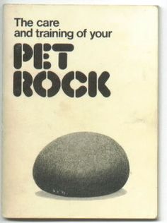 the book cover for the care and training of your pit rock, with an image of a stone on it