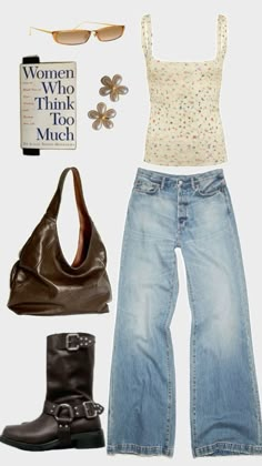 summer boots simple leather denim tote bag outfit fashion Denim Tote Bag Outfit, Tote Bag Outfit, Simple Summer Outfits, Summer Boots, Bag Outfit, Outfit Plan, Simple Leather, Denim Tote, Leather Denim