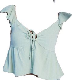 Solid Color Short Sleeve Crop Top For Day Out, Solid Short Sleeve Crop Top For Day Out, Casual Tie Back Blouse For Vacation, Summer Crop Top With Smocked Back And Short Sleeves, Summer Vacation Top With Smocked Back, Casual V-neck Ruffled Crop Top, Casual V-neck Crop Top With Ruffles, Ruffled Short Sleeve Crop Top For Beach, Summer Flowy Top With Smocked Back