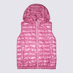 Fuchsia puffer vest down jacket from Herno Kids featuring sleeveless, hoodie, zip closure and slash side pockets.Composition: _, 100% Polyamide Pink Nylon Puffer Jacket For Spring, Casual Pink Nylon Puffer Jacket, Pink Casual Winter Vest, Casual Pink Winter Vest, Chloe Boots, Red Valentino Shoes, Herno Jacket, Hoodie Zip, Kenzo Kids