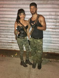 GI Joe & GI Jane couple costumes perfect for Halloween! Hot Costumes, Diy Fantasia, Gi Jane, Cute Couples Costumes, Costumes For Couples, Costumes College, Halloween Costumes College Girls, College Party, Costumes Couples