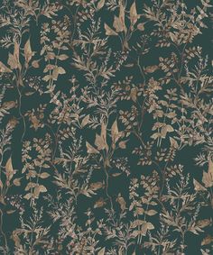 an image of a wallpaper with leaves and flowers