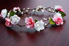 Boho Floral Crown, Summer Wedding Floral, Floral Crown Wedding, Bridesmaid Diy, Trendy Flowers, Diy Headband, Boho Diy, Flower Hair Accessories