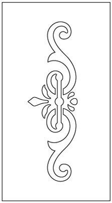 the letter s is made up of vines and leaves, as well as an arrow