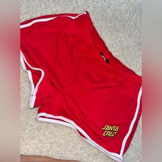 Never Worn Classic Santa Cruz Shorts Santa Cruz Skateboards, Skateboard, Womens Shorts, Red, Women Shopping, Quick Saves, Color