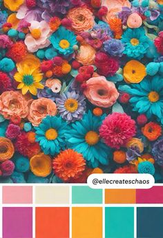 an image of colorful flowers in the background