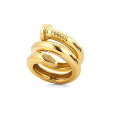 David Webb, Nail Ring, Large Size, 18k Gold, Size 6, Nails, Ring, Gold