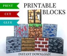 the printable blocks are made with different materials