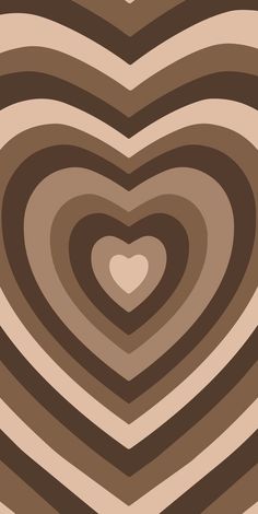 a heart is shown in the middle of an abstract background with brown and white shapes