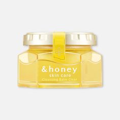 & Honey Cleansing Balm Clear 90g - Buy Me Japan Japanese Hair Care, Smooth Hair Mask, Honey Skincare, Honey Skin Care, Honey Beauty, Japanese Cosmetics, Silky Smooth Hair, Japanese Skincare, Skincare Packaging