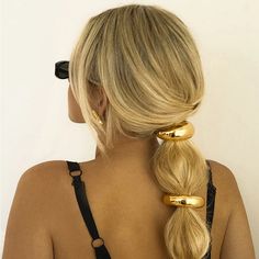 Strong Hair Tie With A Large Gold Bauble To Cover It To Elevate Your Hairstyle Hair Elastic, Your Hairstyle, Hair Elastics, Strong Hair, Gold Hair, Hair Tie, Hair Ties, Hair Accessories, Women Accessories