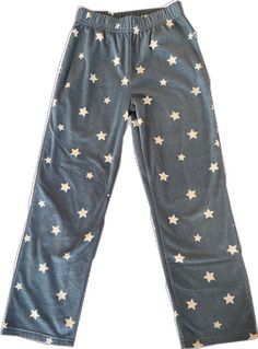 Comfortable Blue Sleep Pants, Comfortable Blue Pants For Pajama Party, Comfortable Blue Bottoms For Pajama Party, Comfortable Blue Bottoms For Bedtime, Fleece Pajama Pants, Fleece Pajamas, White Stars, Blue Star, Teal Blue