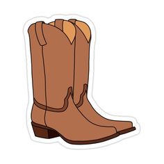 Decorate laptops, Hydro Flasks, cars and more with removable kiss-cut, vinyl decal stickers. Glossy, matte, and transparent options in various sizes. Super durable and water-resistant. Pair of cowboy boots drawing Cowboy Boots Drawing, Boots Drawing, Brown Cowboy Boots, Espresso Brown, Cowboy And Cowgirl, Designer Boots, Card Ideas, Cowboy Boots, Espresso