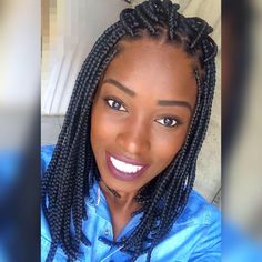 Shoulder Length Braids For Black Women, Braided Hairstyles Shoulder Length Hair, Top Braided Hairstyles, Hairstyles For Women Braids, Shoulder Length Box Braids, Braids And Twists, Braids Short, Cabello Afro Natural