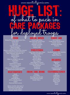 the huge list of things to do in care packages for people who have lost their jobs