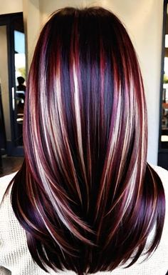 Cherry Red Hair Transformations You’ll Love Cherry Cola And Blonde Highlights, Violet With Blonde Highlights, Hairstyles And Color For Women Over 50, Medium Fall Hairstyles 2024, Burgundy Balayage Brunettes, Wine Nails Designs Burgundy, Fall 2024 Hair Color Trends, Burgundy Highlights On Dark Hair, Fall 2024 Hair Color