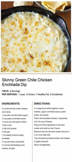 Enchilada Dip, Chicken Enchilada Dip, Optavia Meals, Green Chile Chicken Enchiladas, Green Meals, Green Enchilada Sauce