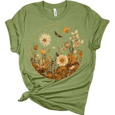 "♥Quality: Our Women's graphic t-shirts are professionally designed and printed with love in the USA. We use the highest quality inks on Premium Bella + Canvas shirts for a look you can be proud of. You'll love the soft feel, comfort, and unique look of this #1 best-selling t-shirt. Imagine the compliments you'll receive. ♥Fit: Fits true to size for comfort that will make you feel amazing. Our Women's t-shirts are pre-shrunk, tailored cut with fitted sleeves and side seams to keep you looking classy, sassy, or a bit smart as.. you move about your day. We do not pre-tie or roll our shirts. We leave that up to your style. ♥Fabric: Printed on Premium Bella + Canvas 100% Airlume combed and ringspun cotton (4.2 oz.), Heather Colors: 52% Airlume combed and ring-spun cotton, 48% poly, Athletic He Plant Graphic, Grow Positive Thoughts, Womens Crewneck, Trendy Shorts, Womens Long Sleeve Shirts, Women Vintage, Graphic Tees Women, Patterned Shorts, Positive Thoughts