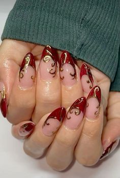 Cute Medium Square Acrylic Nails, Nail Art Ideas Square Nails, Cute Medium Almond Nails, Nail Ideas Dark Colors Art Designs, Nail Inspo Colourful, Nail Inspo Hoco, Square Nails French Tip Design, Red Gel X Nail Designs, 2024 Trendy Nails