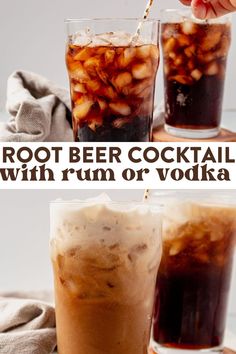 root beer cocktails with rum or vodka are the perfect way to start your day