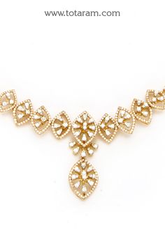 18 Karat Rose Gold Polish Diamond Necklace 
   - 235-DN327 - in 24.750 Grams for USD $3886.53. 
Made in India by Totaram Jewelers Online this product is in Gold - 18 Karat Gold  & is an excellent gift for Adult - Women. Ships fully insured with secured guaranteed delivery for free with your order over $250 from New Jersey USA & comes with 30 days exchange policy. Luxury Formal Bridal Necklace With Rose Cut Diamonds, Luxury Hallmarked Diamond Necklace For Celebrations, Elegant Yellow Gold Diamond Necklace For Celebration, Elegant Yellow Gold Necklace With Rose Cut Diamonds, Elegant Gold Bridal Necklace With Brilliant Cut, Traditional Rose Gold Pendant Jewelry, Luxury Diamond Cut Necklace For Celebration, Fine Jewelry Diamond Necklace For Celebration, Delicate Diamond Jewelry With Elegant Design