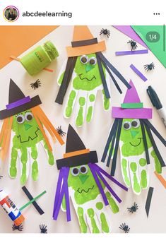 the paper craft is made to look like witches