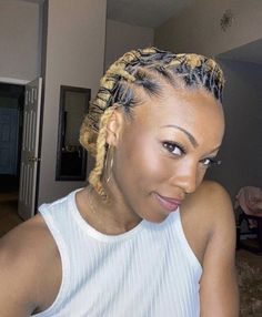 Loc Styles 2 Braids, Women’s Short Loc Styles, Loc Styles Short Hair Black Women, Locstyles Women Medium, Loc Updos For Women On Short Locs, Hairstyles For Black Women Dreads, Loc Styles Medium Updo Women Pineapple, Loc Styles On Short Hair, Medium Length Loc Styles Updo