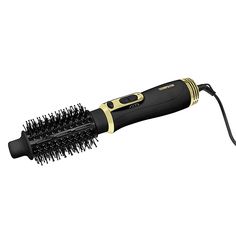 Heated Hair Brush, Brush For Hair, Hot Brush, Round Hair Brush, Ceramic Hair Straightener, Blow Dry Brush, Hair Dryer Brush, Hair Styler, Gold Hair