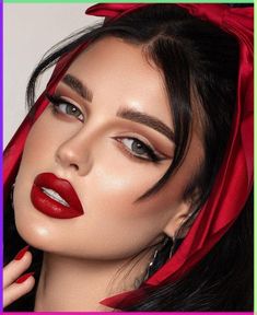 2024. 5. 9 - Explore the dark allure of Gothic Style Makeup with our trend guide. Uncover the latest looks and step into a world of bold expression. Vintage Makeup Red Lips, Red Lipstick Makeup Looks, Goth Makeup Tutorial, Vintage Makeup Looks, Wedding Makeup Tutorial, Red Lipstick Makeup, Show Makeup