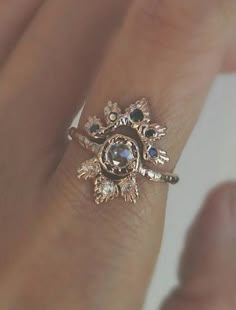 Sunburst Ring, Star Burst, Morganite Engagement, Morganite Engagement Ring, Rose Engagement Ring, The Shadow, Rose Gold Engagement Ring, Rose Cut Diamond, Pretty Jewellery