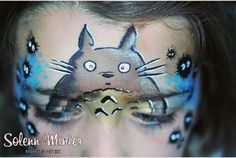 #facepainting #maquillage #studioghibli #totoro #solennminier #rennes #bretagne #france Totoro Makeup, Paint Inspo, Face Paints, Face Paintings, Paint Ideas, Studio Ghibli, Face Painting, Halloween Makeup, Best Makeup Products