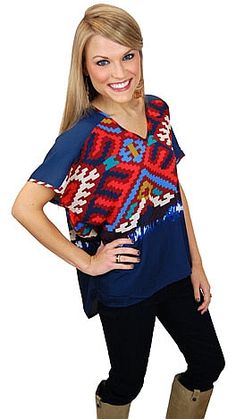 Artifacts Top Fun Fall Tops For Day Out, Fun Blue Tops For Fall, Fun Blue Top For Fall, Fun V-neck Tops For Vacation, Hot Tamales, Blue Door, Comfy Fashion, Cute Fits, Colored Denim