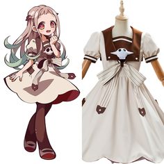 Material: Polyester, Cotton Including: Dress, Bow Tie, Hairstyle, Stockings #anime #toiletboundhanakokun #toiletboundhanakokunedit #hanakokunedit #hanakokun #yashironene #dress #outfit #suit #shirt #costume #shoes #mask #wig #cosplay #cosplaysky Anime Dresses, Outfits Anime, China Street Fashion, Yashiro Nene, Anime Cosplay Costumes, Jibaku Shounen Hanako-kun, Anime Hair, Hanako Kun, Popular Outfits