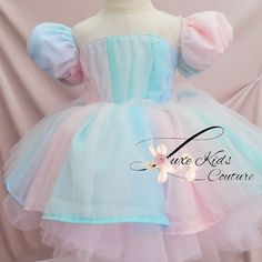 Pastel Sherbet Couture Dress Couture Dress, Birthday Dresses, Couture Dresses, Kids Dress, Flower Girl, Fashion Dresses, Pastel, Couture