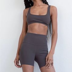 Aritzia Tna Atmosphere Dusty Mauve Biker Shorts Size Xxs Nwt Summer Yoga Activewear Above Knee, Medium Support Biker Shorts For Yoga In Summer, Medium Support Biker Shorts For Yoga And Summer, Summer Compression Biker Shorts For Loungewear, Summer Mid-thigh Length Shorts With Medium Support, Medium Support Biker Shorts For Summer Workout, Supportive Biker Shorts For Summer Workouts, Summer Medium Support Biker Shorts, Casual Compressive Short Sports Bra