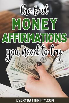 the best money affirmations you need to try