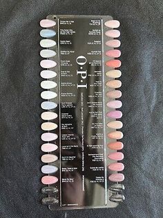 OPI Color Chart - Gel Color, Infinite Shine, Nail Lacquer, Powder Perfection | eBay Love Is Bare Opi Dip, Opi Cliffside Karaoke Nails, Opi Wedding Colors, Don’t Bossa Nova Me Around Opi Color, Opi Getting Nadi On My Honeymoon, Opi Lets Be Friends Gel Nails, Opi Gray Nail Polish, Opi Dip Nail Colors, Opi White Colors