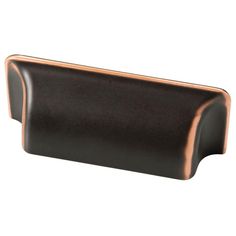 3 in. (76 mm) Center-to-Center Bronze with Copper Highlights Rectangular Cup Drawer Pull - Super Arbor Bin Cabinet, Industrial Chic Kitchen, Cup Cabinet, Cup Drawer Pulls, Drawer Bins, Bathroom Cabinetry, Copper Highlights, Cabinet Hardware Pulls, Diy Dresser