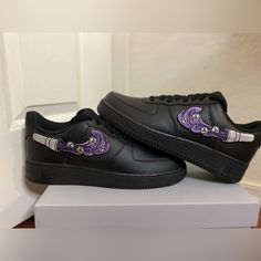 Custom Made Nike Air Force 1s “Purple Cupp” Can Be Made In Any Size See Listings For More Nike Lavender Sneakers For Streetwear, Nike Purple Sneakers, Purple Custom Sneakers For Streetwear With Round Toe, Custom Purple Leather Low-top Sneakers, Purple Leather Low-top Custom Sneakers, Nike Air Force 1 Purple, Nike Shoes Custom, Custom Nike Air Force 1, Nike Shoes Women Fashion