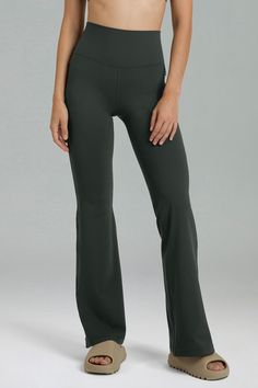 Product details How should I choose the right inseam for flare leggings? Select based on your height. For 5'5" to 5'7" (165-170cm), choose 29.5". For 5'7" to 5'9" (170-175cm), go for 31.5". This ensures the leggings fall just above the floor for a sleek look without dragging. Fabric Type: 81% Nylon, 19% Lycra Origin: Imported Inseam: 29.5" / 31.5" Inseam Rise Style: High Rise Infused with LYCRA fiber for outstanding stretch and elasticity, Dreamlux fabric offers a buttery-soft feel and the perfe Wide Leg Jumpsuit Outfit, Flare Legging, Fall Leggings, Flared Leggings, Jumpsuit Outfit, Flare Leggings, Short Leggings, Sleek Look, Wide Leg Jumpsuit