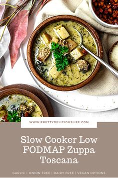 slow cooker low fodmap zupa toscana soup in a bowl