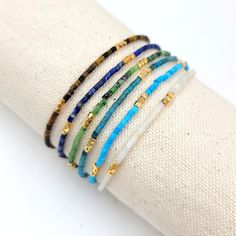 "2022 Jewelry high-quality bohemian colorful adjustable handmade natural tiny stone Miyuki beaded bracelet. Stylish everyday tiny bead bracelet! A beautiful dainty bracelet with tiny glass beads in 18kt gold-filled beads. - Plating: 18K Brass gold - 6.75\"+1.5\" extension - Lobster Clasp - Material: 2mm MIYUKI beads, natural stone - Occasion: Anniversary, Engagement, Gift, Party, Wedding - Style: TRENDY" Fruit Bracelet, Tiny Bead Bracelet, Miyuki Bead, Crystal Quartz Earrings, Bracelet Miyuki, Bracelets Ideas, Miyuki Bracelet, Seed Bead Bracelet, Bead Loom Bracelets