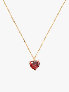 my love january heart pendant | Kate Spade New York Garnet And Gold, Ooh La La, Watch It, Pretty Jewellery, My Love, Heart Pendant, Are You The One, Birthstone, Garnet