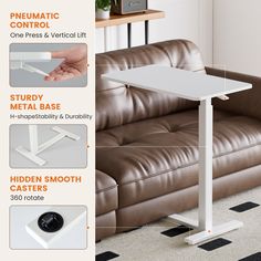 an image of a table with instructions on how to put it in the living room