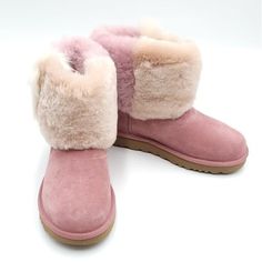 Brand New In Box. 100%Authentic. Ugg Woman Classic Mini Wisp Boots Size Us 5 In Pink *Genuine Sheepskin Suede Uppers *Exposed Sheepskin Fur Along The Shaft *Genuine Sheepskin Fur Inner Lining *Treadlite Rubber Outsole For Durability And Grip *Approx. 6" Total Height *Stitched Ugg Logo On Heel. *Woman Size Us 5 Comes With Originale Box Ships Next Business Day ! Classic Black Boots, Brown Ugg Boots, Lace Up Wedge Boots, Ugg Leather Boots, Ugg Booties, Ugg Boots Short, Black Ugg Boots, Ugg Classic Tall, Bailey Bow Uggs