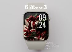 Apple Watch Wallpaper Christmas, Watch Wallpaper Christmas, Winter Watch, Christmas Watch, Halloween Watch, Halloween Apples, Digital Watch Face, Watch Background, Watch Image