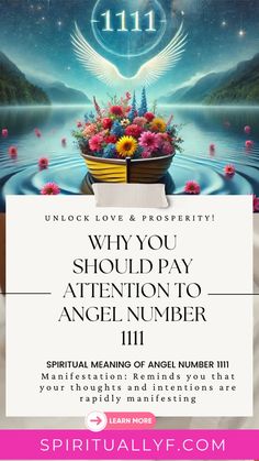 a poster with the words, why you should pay attention to angel number 11