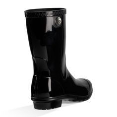 UGG Women's Sienna Waterproof Black - 810431 - Tip Top Shoes Luxury Insulated Black Boots, Luxury Insulated Nylon Boots, Ugg Marble Rainboots, Ansley Ugg Slate Color, Ugg Classic Mini Lace Up Weather Boot Black, Black Uggs, Rain Boot, Black Media, Womens Uggs