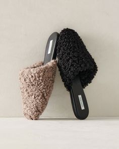 Meet the slides you'll reach for all season. A warm, sherpa upper meets a luxe, leather sole — for cozy bliss with an elevated feel. If you typically wear a half-size, size down for a more comfortable fit. Details + Design: Slip on. Closed toe. Material: 100% Recycled PolyesterImported | Sherpa Mules Haven Well Within Daily Routine Habits, Wellness Habits, Fancy Shoes, Daily Habits, Women's Flats, Shoe Game, Daily Routine, Loafers For Women, Womens Flats