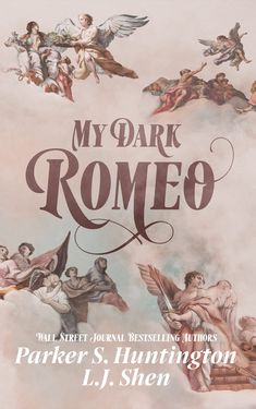 the book cover for my dark rome by parker s huntington and j j shen